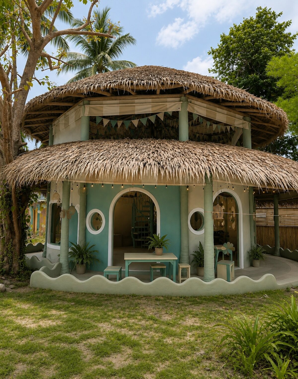 A two-storey nature-built structure — artist's impression